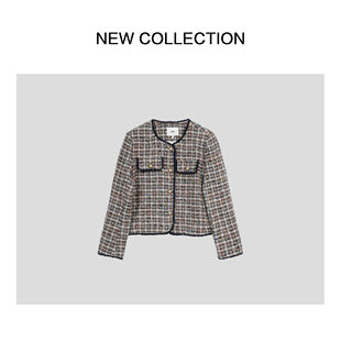 新款气质格子小香风外套 W5516003B-5358