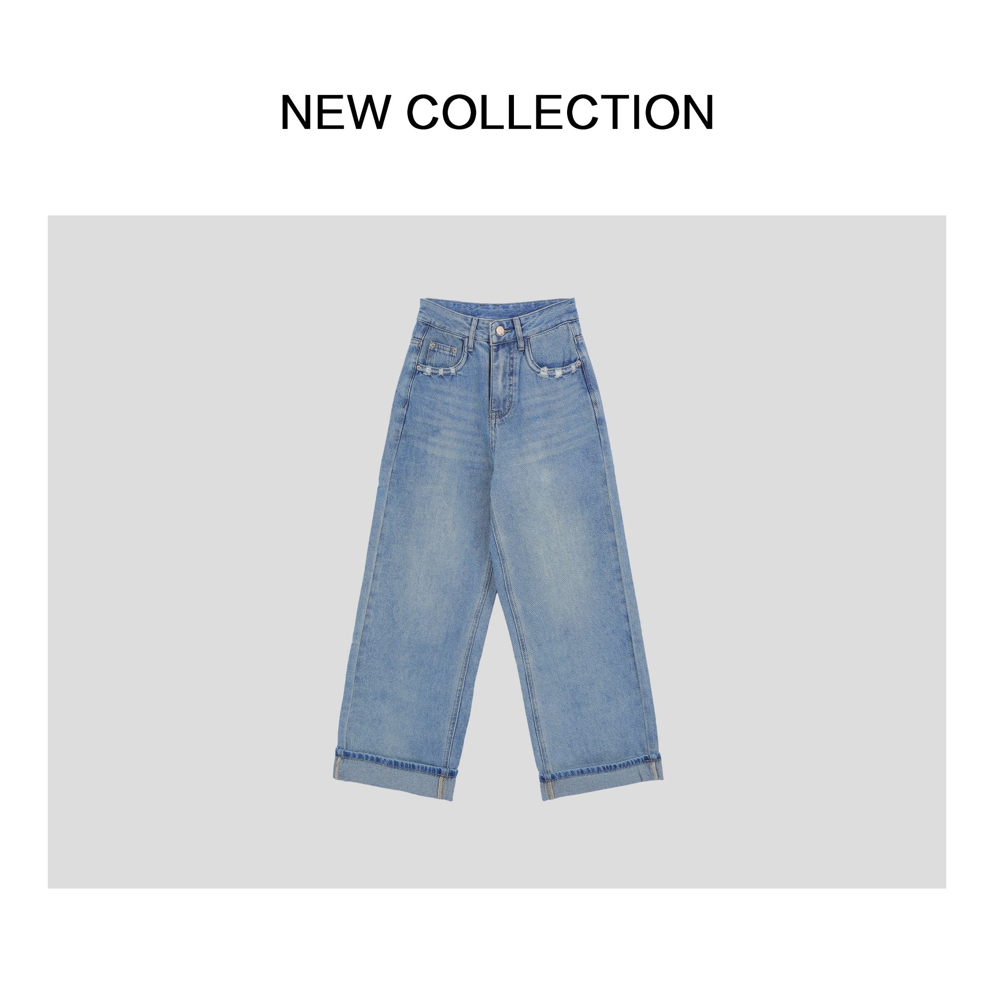 时尚直筒休闲牛仔裤 K3526008-6008