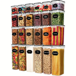 跨境创意PP料保鲜盒密封罐冰箱厨房食品罐五谷杂粮储物罐零食收纳