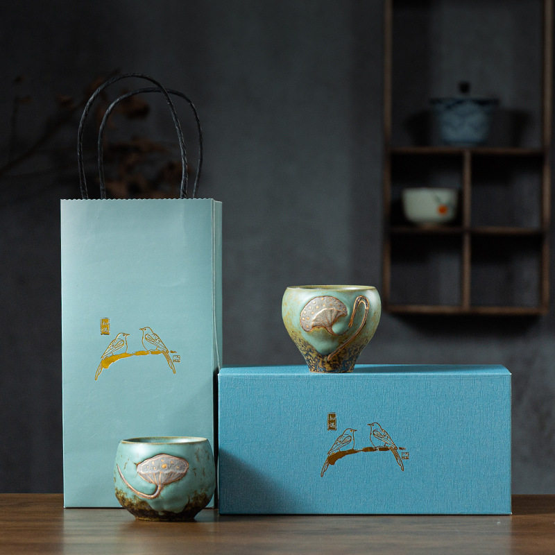 莲蓬情侣对杯 陶瓷功夫茶杯主人杯新婚婚庆结婚礼品,餐饮具,盖碗,淘宝优惠券,粉丝福利购,淘宝优惠卷