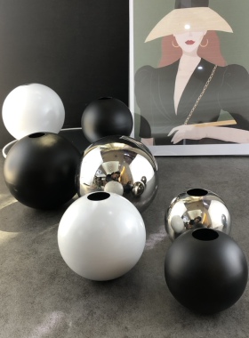 63mm-150mm精品双孔球 不锈钢足0.5厚冲孔圆球空心穿孔球装饰钢球