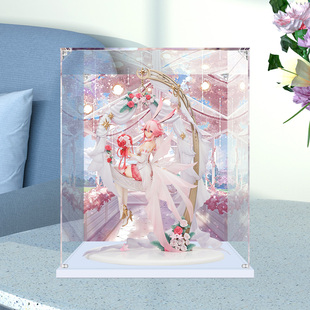 适用崩坏3rd 八重樱 绮罗幻梦 模型收纳防尘玻璃罩压克力展示盒