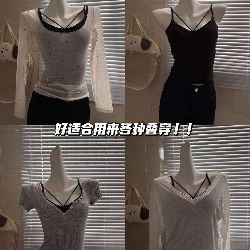 【防尘袋发货】自带胸垫 纯欲小设计感吊带背心 内搭外穿百搭