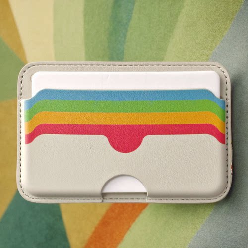 苹果钱包磁吸卡包彩虹图标文件夹