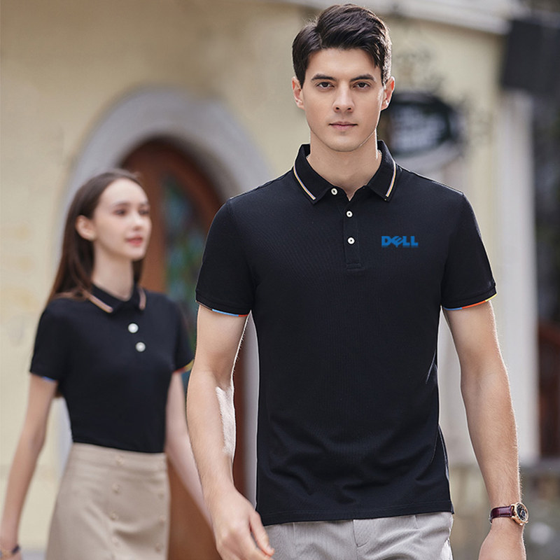 夏季polo衫定制工作服印logo短袖t恤广告文化衫企业工服丝光纯棉