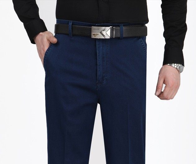 益爵20春秋男士牛仔裤高腰直筒