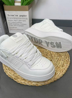 面包鞋女ins 国潮2025新款春秋学生运动休闲板鞋百搭白色情侣男鞋