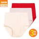 宜而爽内裤 女纯棉高腰宽松大码 中老年妈妈三角裤 3条装 头全棉短裤