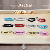 真丝不锈钢宠物爱心夹发夹狗狗发卡马尔济斯方夹约克夏夹子异形夹