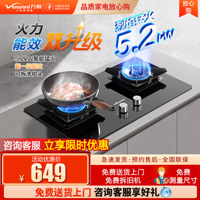 燃气灶家用双灶Vanward/万和