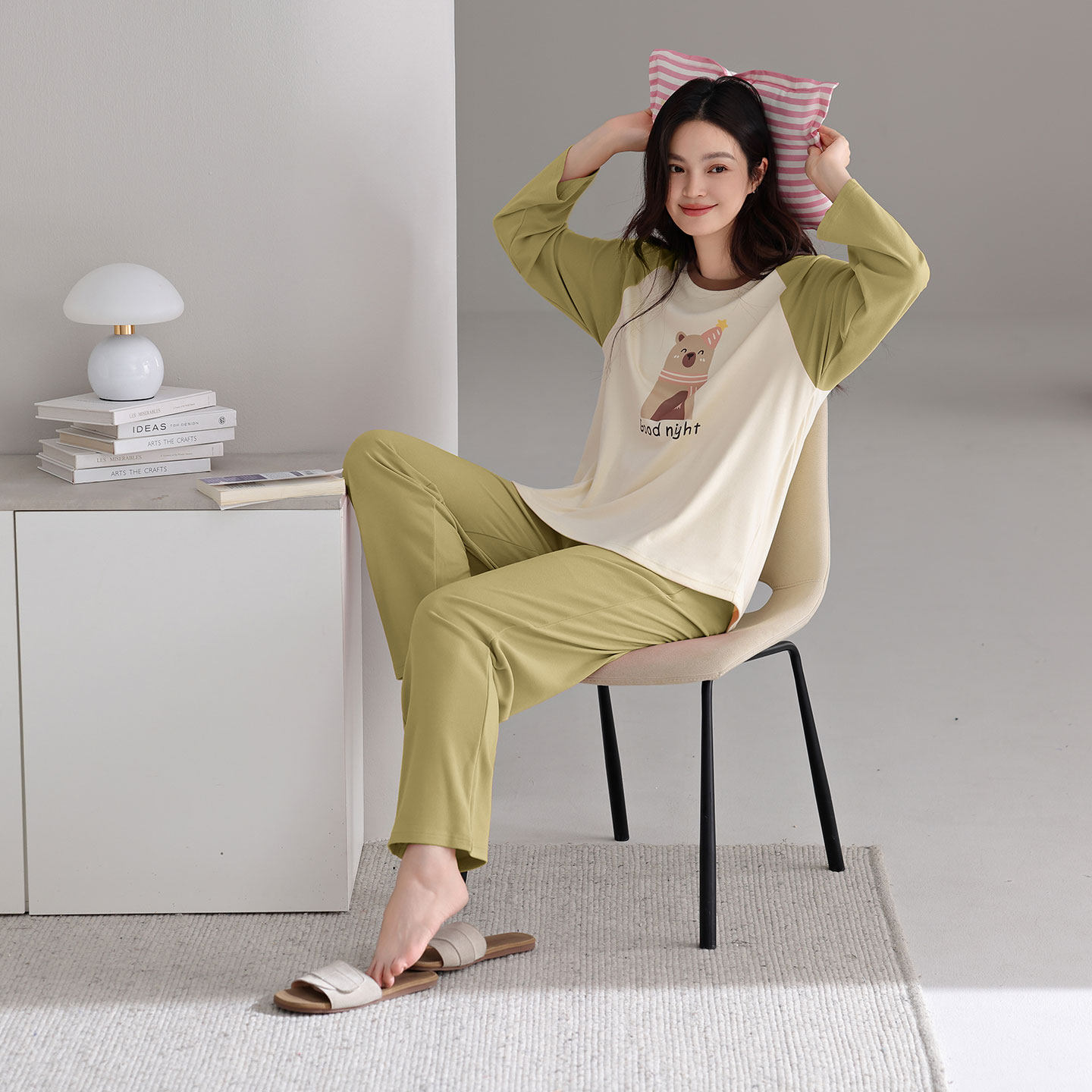 双面德绒睡衣女款2026新款冬高级感薄绒长袖家居服可外穿女士套装