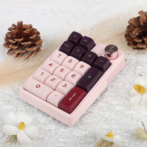 珂芝K20无线三模机械键盘19键带旋钮数字小键盘RG光TOP结构PC定位