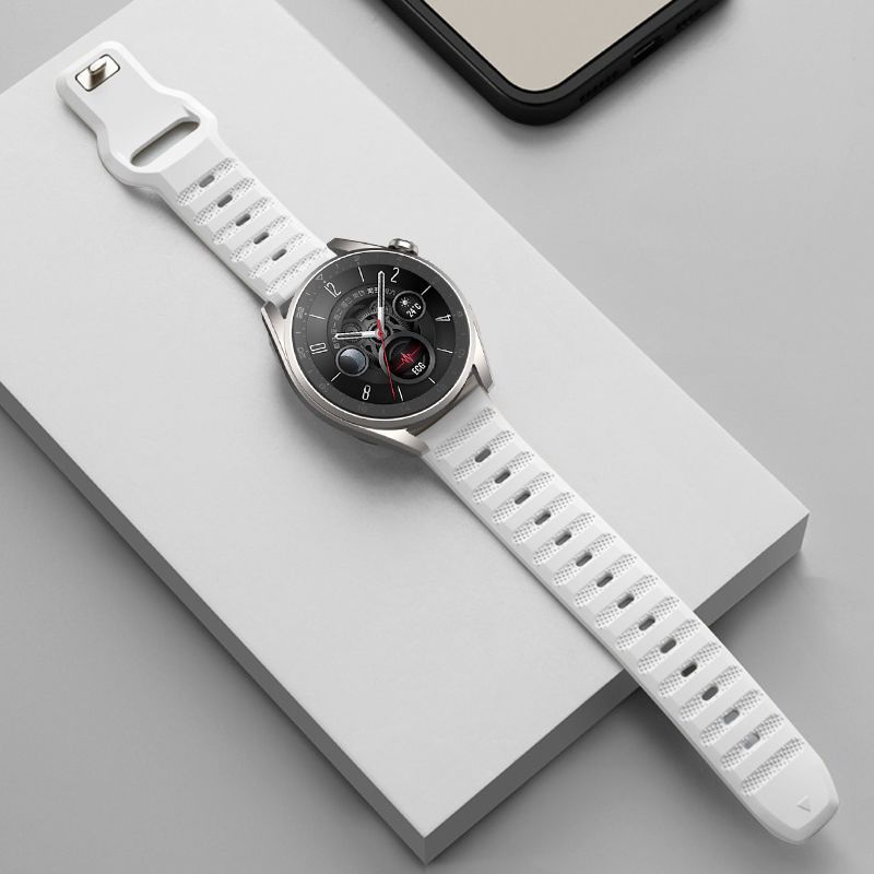 适用华为watch4/3pro表带GT4 GT3Pro硅胶颗粒感22mm 20mm宽度轻奢