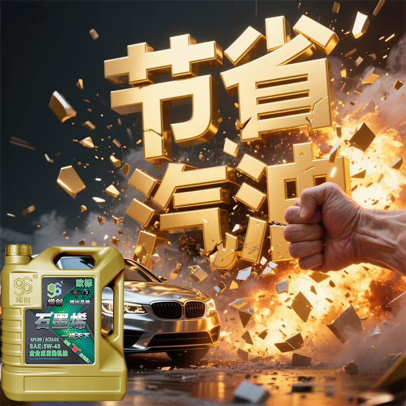 SN5W40全合成汽机油4L烯创石墨烯国六四季通用发动机润滑抗磨包邮