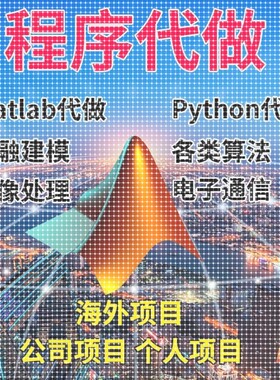 matlab代码帮做代编程序代做python覆现算法彷真编写图像信号处理