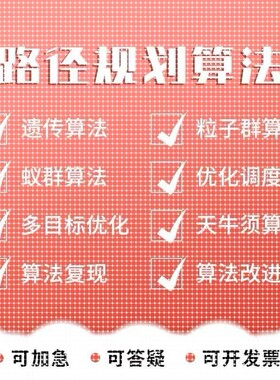 matlab路径规画算法代遗传算法蚁群蜂群狼群算法代编选址路径优化