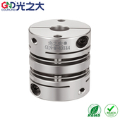 高强度铝合金圆形双膜片伺服电机铆钉夹紧款 GLN 光之大联轴器