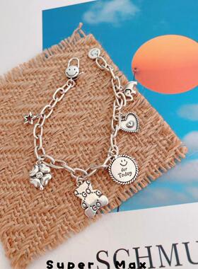 韩国东大门925纯银小众设计手链