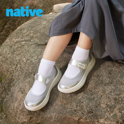 【Native官方正品】春秋款玛丽珍钻石底芭蕾舞鞋女孩儿童休闲鞋