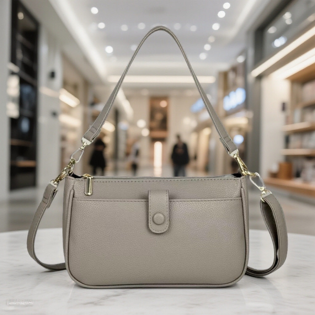 单肩包两用真皮质感女士气质淑女斜挎包新款大容量妈咪包约会女包