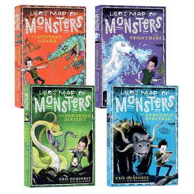 利奥的怪物地图4册套装英文原版