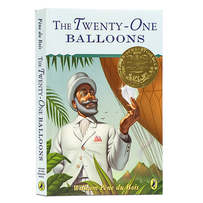 纽伯瑞金奖 二十一个气球 英文原版故事书 The Twenty-One Balloons 儿童文学故事书 进口英语原版书籍儿童科幻小说William Pene