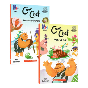 洞穴厨师系列2本 英文原版 Cave Chef 分级阅读平装桥梁/章节书10-14岁儿童启蒙 英语启蒙儿童读物 学乐出版社