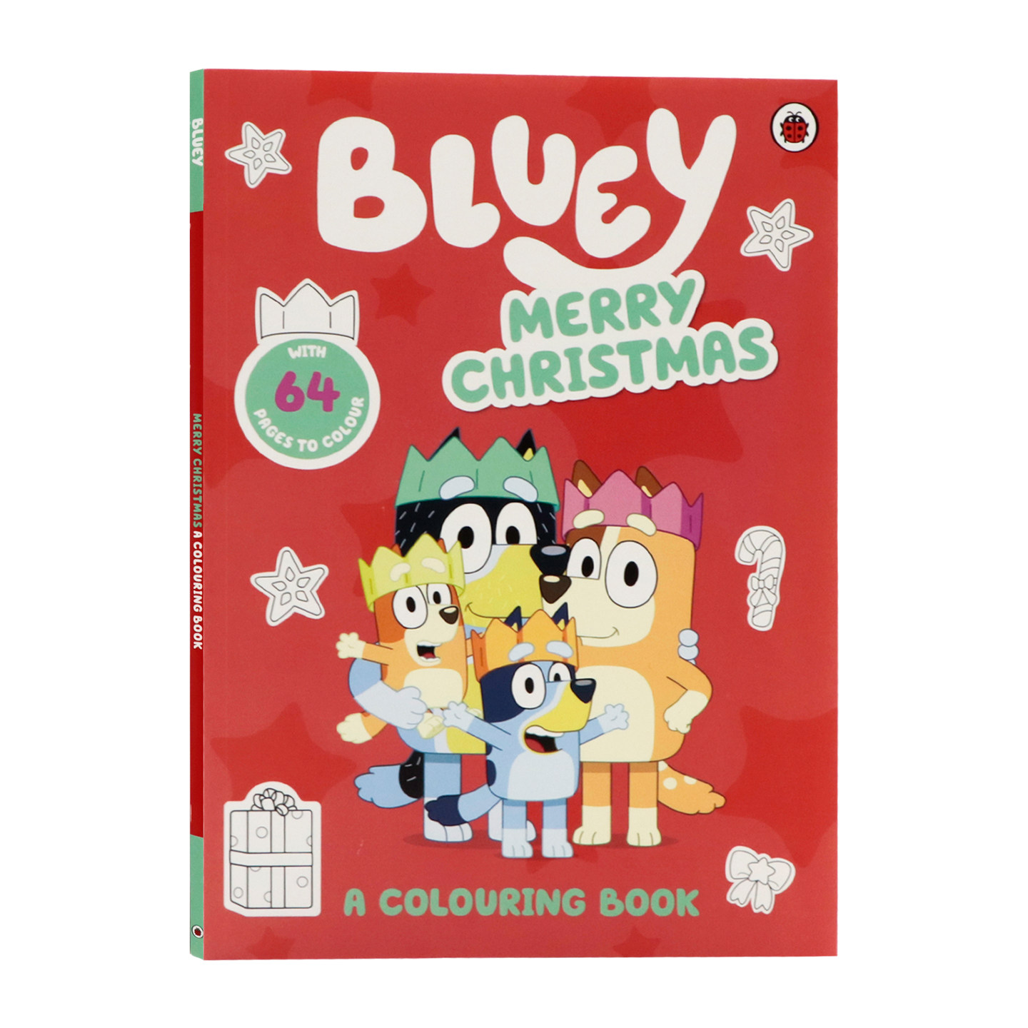小蓝狗布鲁伊绘本 圣诞快乐 涂色书 英文原版 Bluey Merry Christmas A Colouring Book 亲子互动儿童涂鸦填色本 专注力训练童书