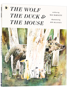 野狼的肚子我的家 英文原版 The Wolf, the Duck and the Mouse 获奖绘本 幽默趣味故事图画书 Mac Barnett Jon Klassen 名家绘本
