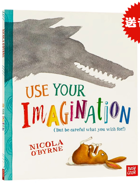 英文原版绘本 Use Your Imagination 儿童情商培养图画书 亲子教育大开本洞洞书 英国水石书店童书大奖获得者Nicola O'Byrne作品