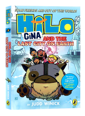 HILO系列9 吉娜和地球上最后的城市 英文原版小说 Hilo Book 9 Gina and the Last City on Earth 儿童全彩漫画桥梁章节小说平装版