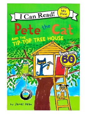 My First I Can Read系列 皮特猫和书屋 英文原版绘本 Pete the Cat and the Tip-Top Tree House 儿童英语绘本分级阅读图画故事书