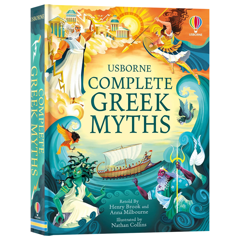 预售Usborne出品希腊神话英文原版绘本 Complete Greek Myths 儿童英语启蒙书籍外国神话与民间故事全彩插图Henry Brook著作精装版