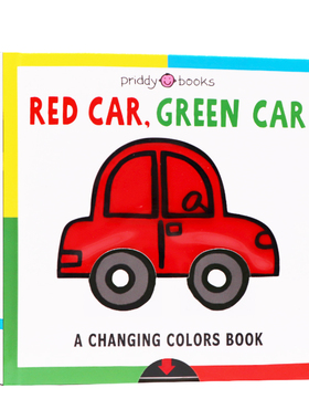 红车绿车 Red Car Green Car 英文原版 车车变变变 益智游戏书 低幼颜色英语启蒙抽拉操作纸板书 3-6岁Roger Priddy单词学习书