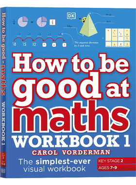 DK出版如何学好数学练习册1英文原版 How to be good at Maths Workbook1DK儿童职业技能小百科系列7-9岁STEM课程学习学科教辅