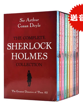大侦探福尔摩斯探案小说9册盒装 英文原版 The SHERLOCK HOLMES 儿童青少年课外英语阅读经典文学章节故事书英语读物学校推荐