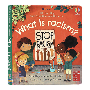 什么是种族歧视Usborne Lift-The-Flap What is Racism First Questions and Answers英文原版绘本科普翻翻书尤斯伯恩问答系列纸板