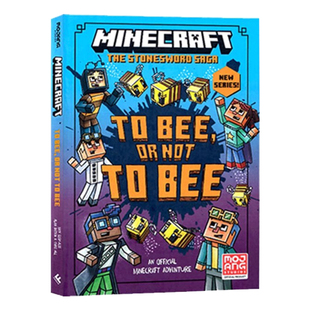 Minecraft Mojang Stonesword 英文原版 小说 Saga Bee 儿童章节桥梁书七岁以上课外插图阅读小说 石剑传奇4 Not