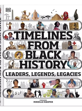 DK出品黑人历史的时间表英文原版 Timelines from Black History 青少年课外图解科普百科精装大开黑人历史的发展进口英语图书