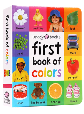 启蒙100 首本颜色书 英文原版绘本 First 100 First Book of Colors 幼儿认知 启蒙图画故事书亲子共读儿童书籍原装正版