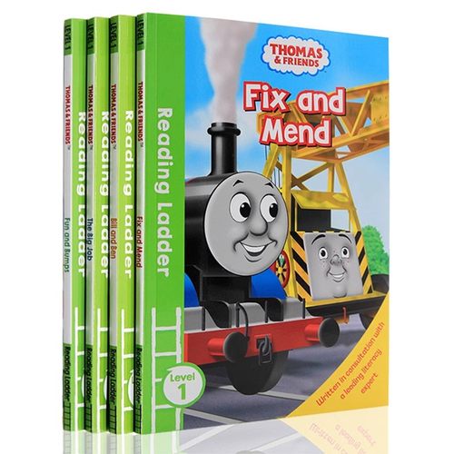 托马斯和朋友们分级阅读4册套装 英文原版Thomas and Friends 提高宝宝英语阅读能力3-8岁Reading Ladder进口儿童书启蒙绘本书籍