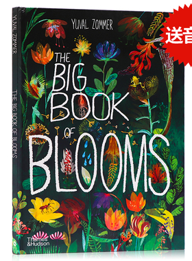 自然科普艺术花卉大书 The Big Book of Blooms 百花大绘本英文原版植物科普读物英语启蒙精装大开本精美插图 Yuval Zommer