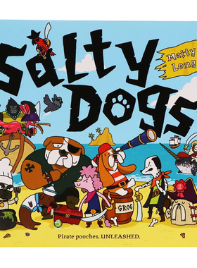 牛津精品认知绘本 咸味的狗儿 英文原版 Salty Dogs  儿童进口启蒙 冒险英文故事书 平装大开图画书 Oxford系列牛津阅读Matty Long