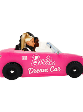 DK出品 芭比梦幻汽车 Barbie Dream Car 畅销系列Wheelies 红色敞篷梦幻汽车 DK纸板互动玩具书 入门儿童读物进口书 时尚汽车之旅