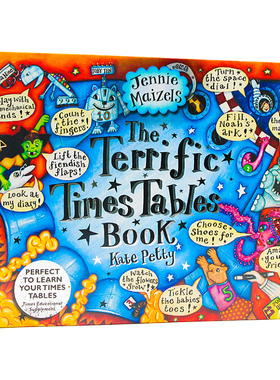 趣味互动乘法表立体机关翻翻书 亲子共读图画书 The Terrific Times Tables Book英文原版绘本 精装 数学学习启蒙读物 课外阅读