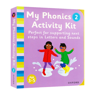 2儿童英语自然拼读启蒙 5岁儿童 and Phonics Activity Letters Sounds 适合3 Oxford牛津自然拼读套盒2英文原版 Kit Essential