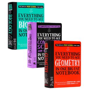 生物 英文原版 Biology 美国几何 学霸笔记教辅工具书Workman Science 科学与编码 Computer 美国中学生优等生笔记3册 History