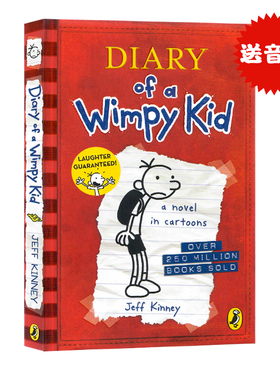 Diary of a Wimpy Kid 1 小屁孩日记1小鬼日记一册英文原版小说Jeff Kinney杰夫金尼 儿童文学英语课外阅读漫画读本 学校推荐