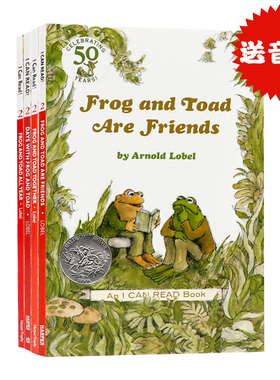 英文原版绘本青蛙和蟾蜍与蟾蜍 Frog and Toad Together/Frog and Toad All Year 4册合售汪培珽第三阶段frog and toad英文版