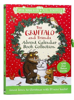 咕噜牛和朋友们的历险旅程盲盒书大开本英文原版 The Gruffalo and Friends Advent Calendar Book Collection 茱莉亚唐纳森